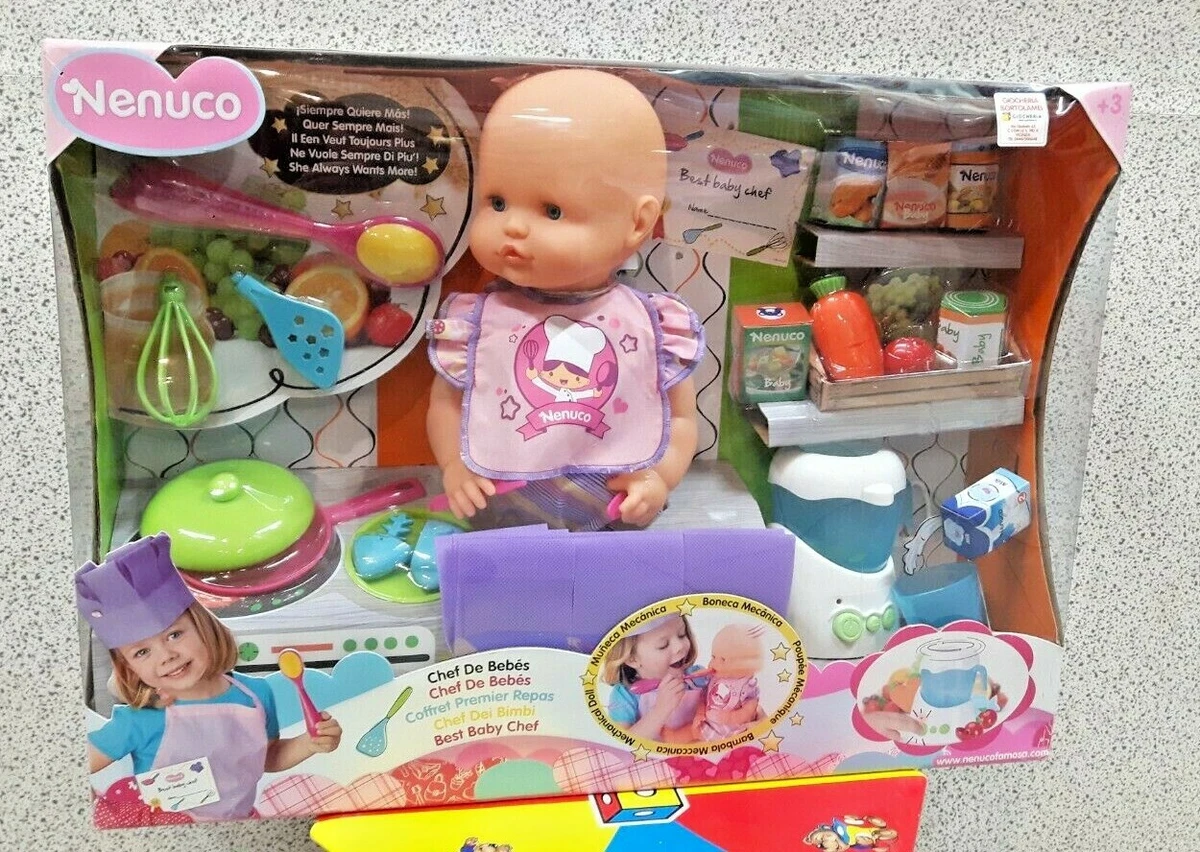 Nenuco Chef dei Bimbi Cucina Mangia e Muove la Testa 3 anni by Famosa