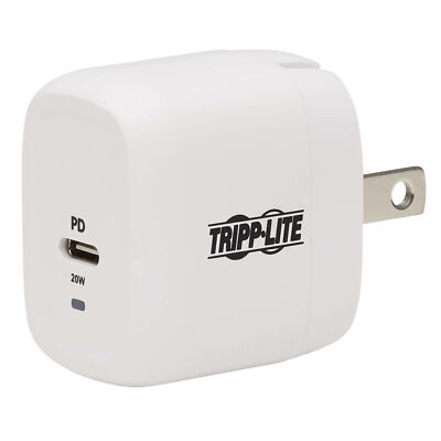 Tripp Lite Kompaktes 1-Port USB-C Wandladegerät - Weiß