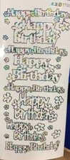 Outline Sticker - Happy Birthday Large - 170932 ml/wh