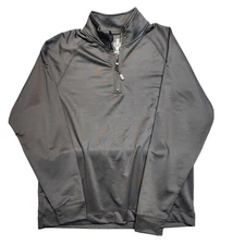 CBUK Cutter & Buck Mens Small Black 1/4 Zip Pullover Performance Long Sleeve