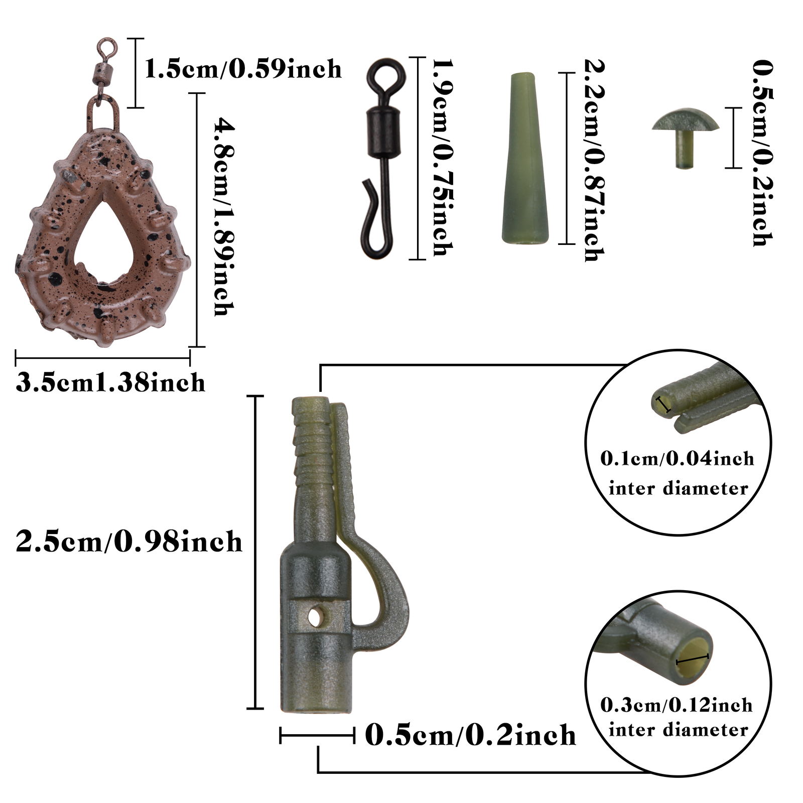 Carp Fishing Hair Rigs Kit Boilies Fishing Rigs with Carp Sinker Corn Bait Hook eBay