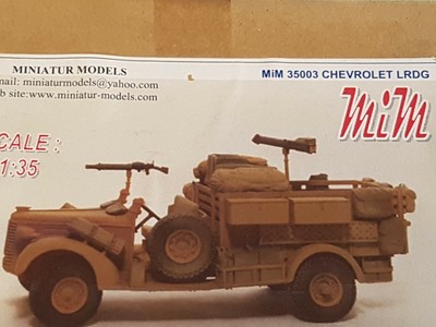 MINIATUR MODELS Chevrolet LRDG 1/35 Resin Kit | eBay
