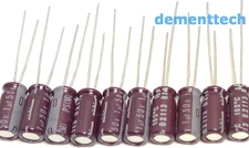 10x Nichicon PS 1uF 50V radial 105C Capacitors caps High Temp Low-ESR Impedance