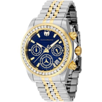 TechnoMarine Manta Ray Women Watch 38mm Steel Gold Original Watch