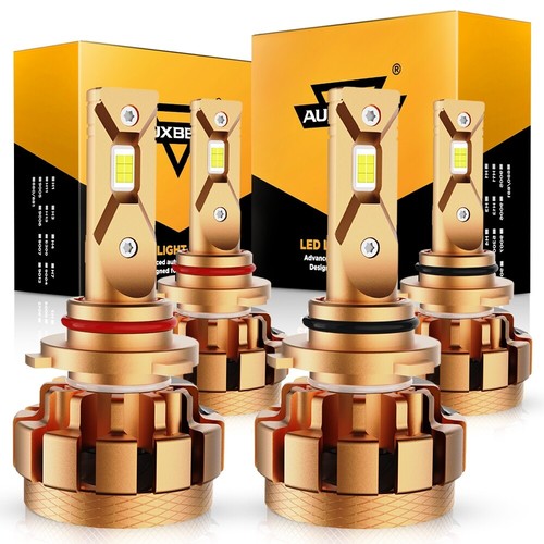 AUXBEAM 9005 9006 Canbus LED Headlights Kit Bulbs 6000K High Low Beam White 70W - Picture 15 of 15