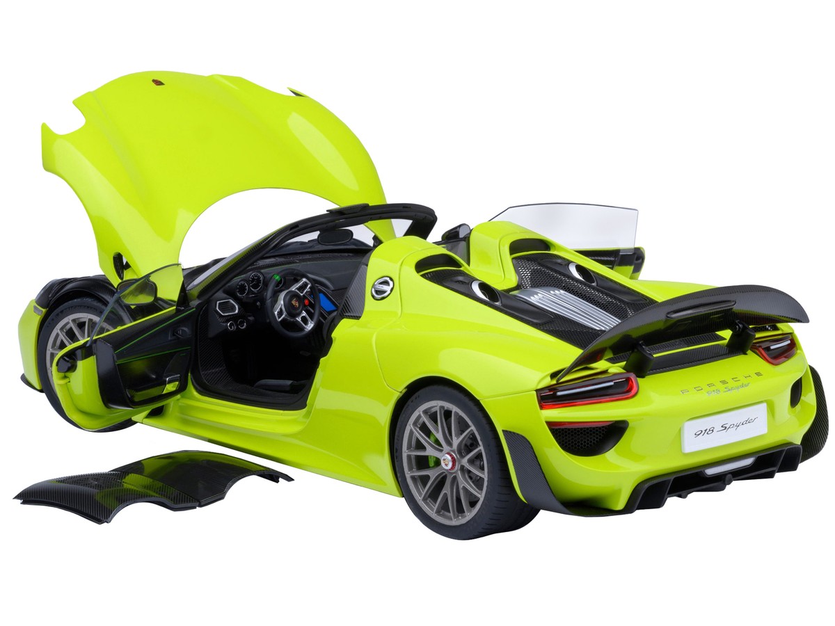 Porsche 918 Spyder 1/18ミニカーライムグリーン Porsche 918 Spyder 