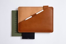 iPad Pro 12.9 11" 10.5" 10.2" 9.7" Leather Case Cover Apple Pencil Holder Bag