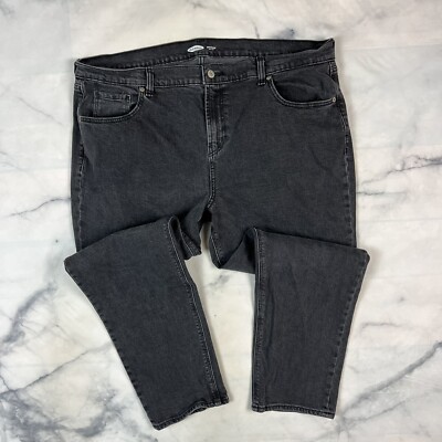 Old Navy Mid Rise Boyfriend Jeans Size 18 Washed Black Denim 552792 Taper Ankle