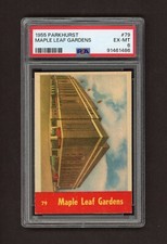 1955-56 PARKHURST #79 TORONTO MAPLE LEAF GARDENS   PSA 6  EXMT