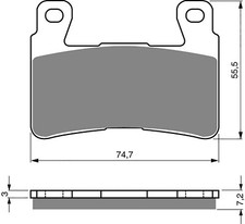 Brake Pads Front For Harley Davidson Softail FLFBS Fat Boy 114 2018-2023