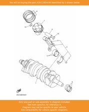 YAMAHA Bolt, Connecting Rod, 2C0-11654-00 OEM YZFR6 YZF600 YZF-R6