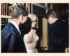 John F Kennedy & Marilyn Monroe Rare Colorized 8x10 Photo REPRINT