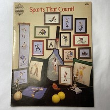 Designs by Gloria  Pat Cross Stitch Book 7 Sports That Count VTG 1978
