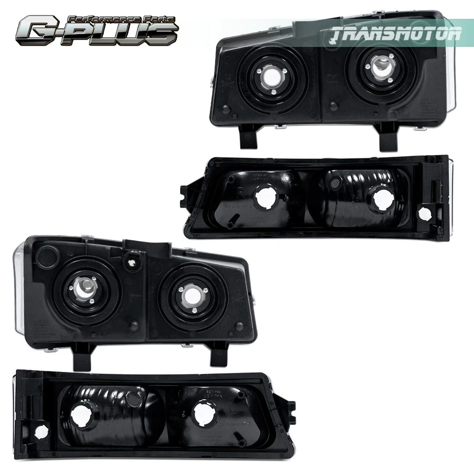 Faros transparentes cromados aptos para Chevy Silverado/Avalanche 03-07 + luces antiniebla Foto 2 de 4