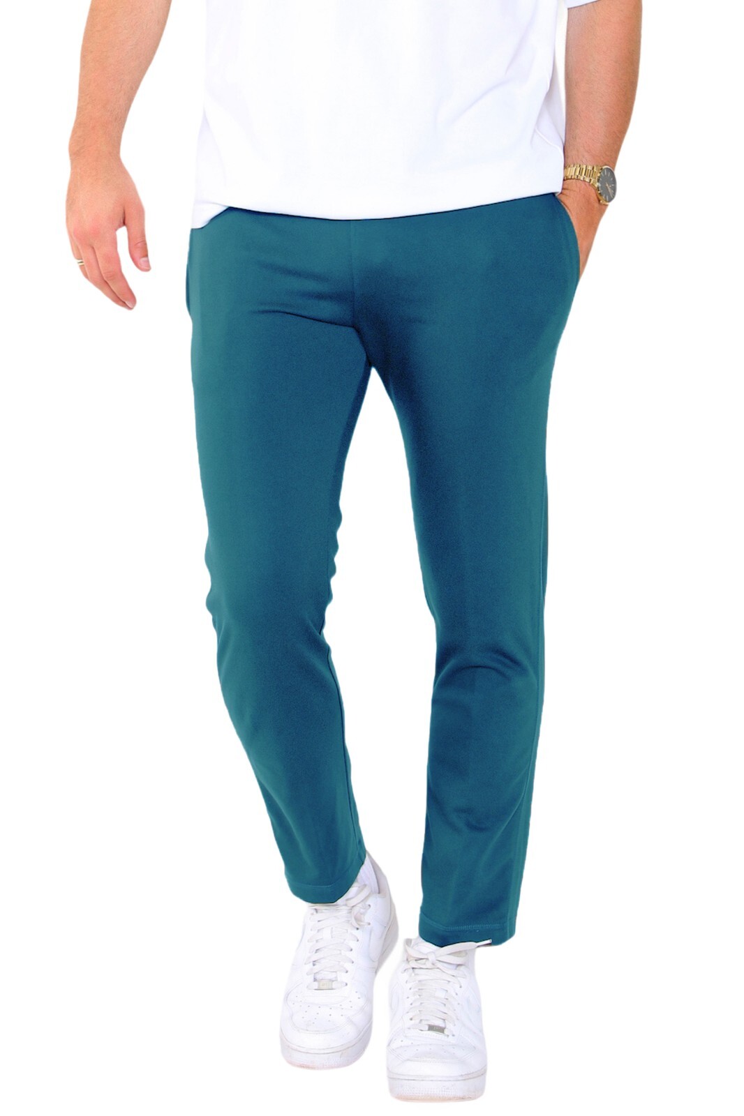 Ex M&S Mens Jogging Tracksuit Bottoms Jogger Open Hem Cotton Rich UK S