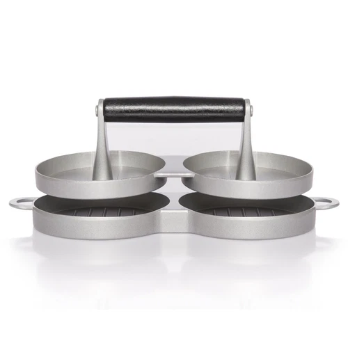 2in1 Hamburger-Presse Burger-Presse XXL Patty-Maker Patty-Presse ALUGUSS Set