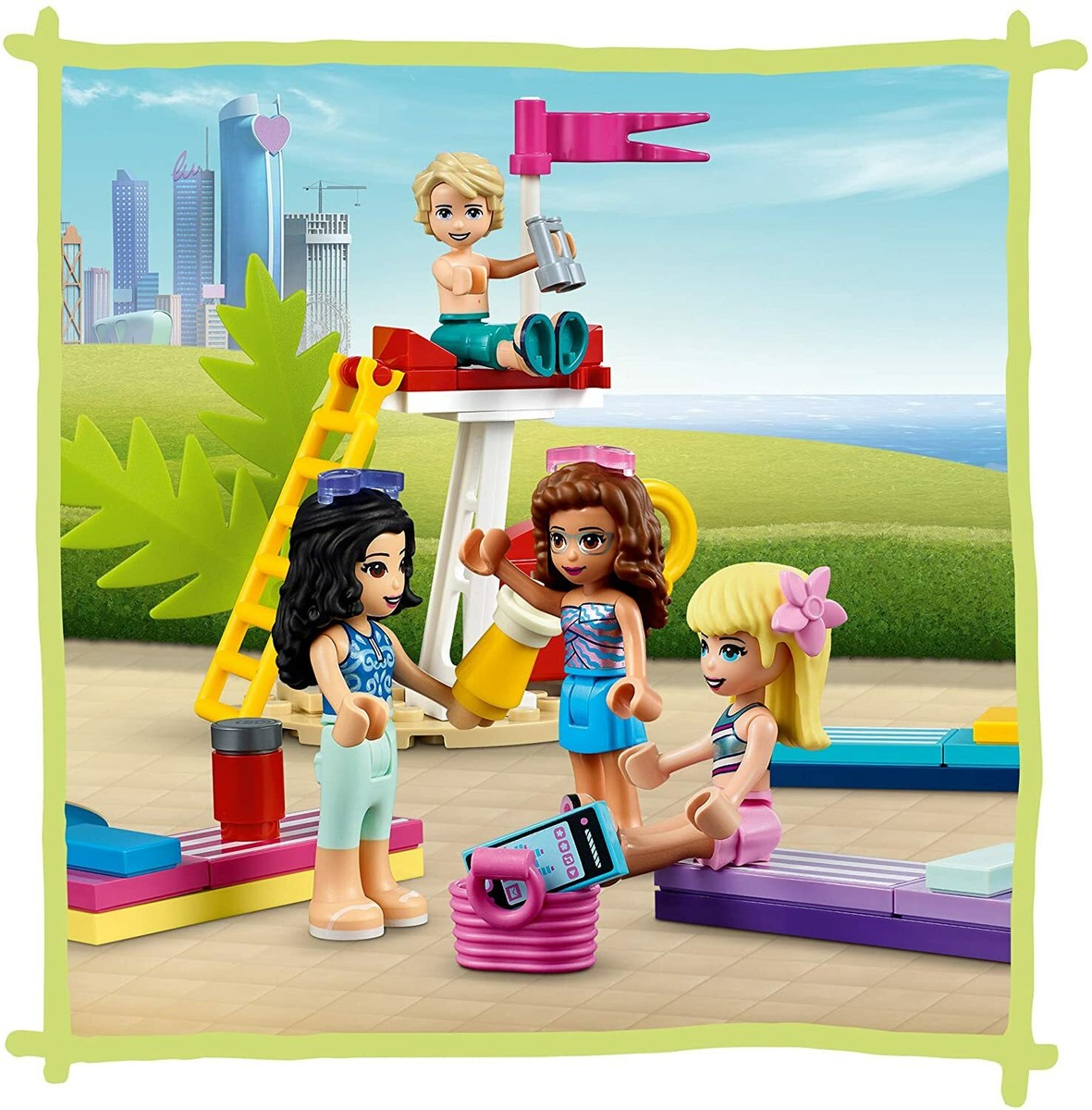 Exciting summer water park of Lego LEGO Friends Friends 41430 From
