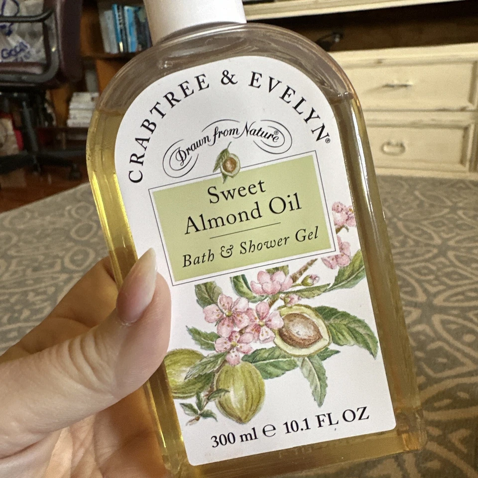 Crabtree & Evelyn 1995 Sweet Almond Oil Bath & Shower Gel 10.1 Oz - Image 4 of 4