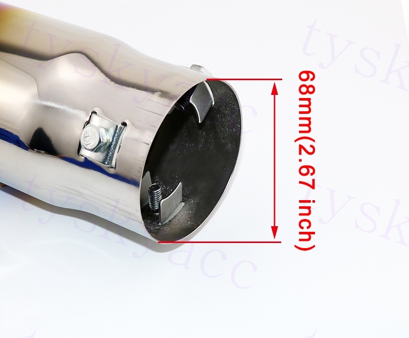 Autohobby 2643 Universal Exhaust Muffler Stainless Steel Up