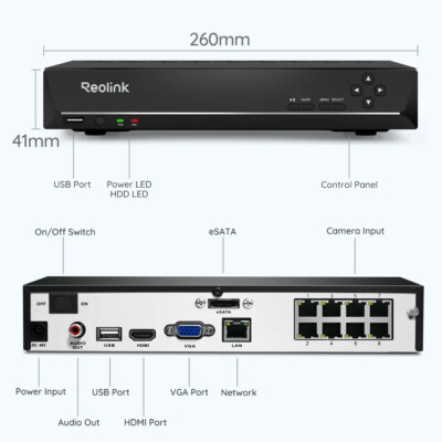 reo-reo-0511さん専用 Amazon.com: REOLINK 8CH 5MP Security Camera System, 4pcs Wired PoE