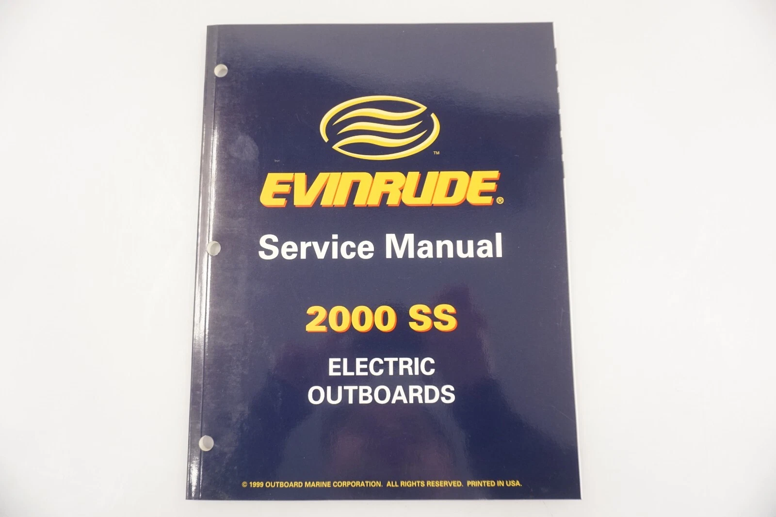 2000 Evinrude SS Electric Outboards Service Shop Manual 787059