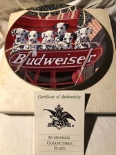 Anheuser Busch Plate 1991 Six Pack 2nd With Coa