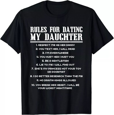 Rules For Dating My Daughter Funny Father's Day Unisex T-Shirt