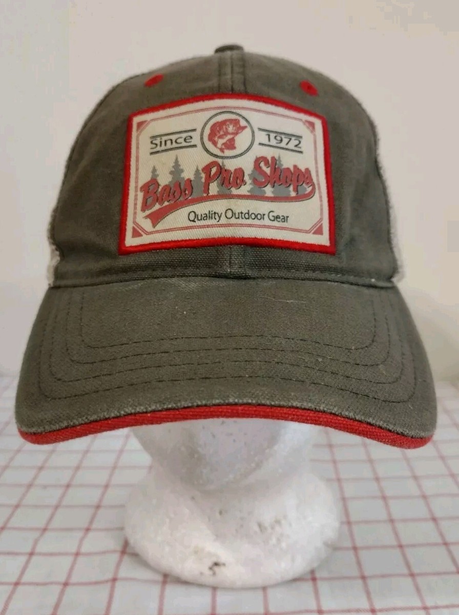 Vtg Bass Pro Shops Quality Outdoor Gear 1972 Trucker Cap Hat Green