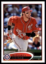 Michael Morse 2012 Topps Chrome #62 Nationals MLB READ FREE SHIP AutographDen