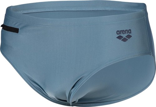 ARENA Mens Swimming Trunks Zip Brief Swim Briefs Trunks Stone Grey D5 UK34 - Picture 3 of 6