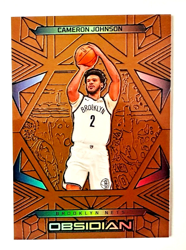 2024-25 Panini Obsidian Cameron Johnson BRONZE Flood Card SP #/99 Nets Star!