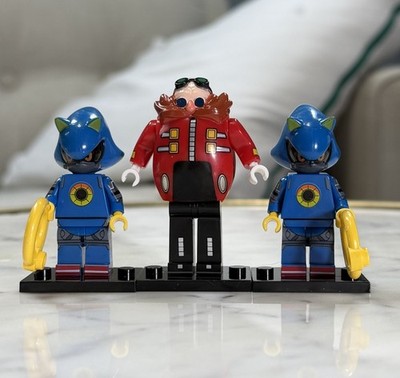 Lego DOCTOR EGGMAN ROBOTNIK Mecha Sonic Custom Printed Minifigure Lot