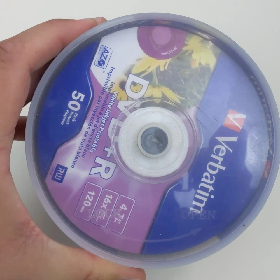 Verbatim Printable DVD+R 50 Pack 4.7GB 16x 120min Blank Media Disc Spindle Set - Image 2 of 2