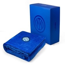 Plaid Coral Inter F.C. Azzurro Coperta morbida 130x160 cm prodotto ufficiale