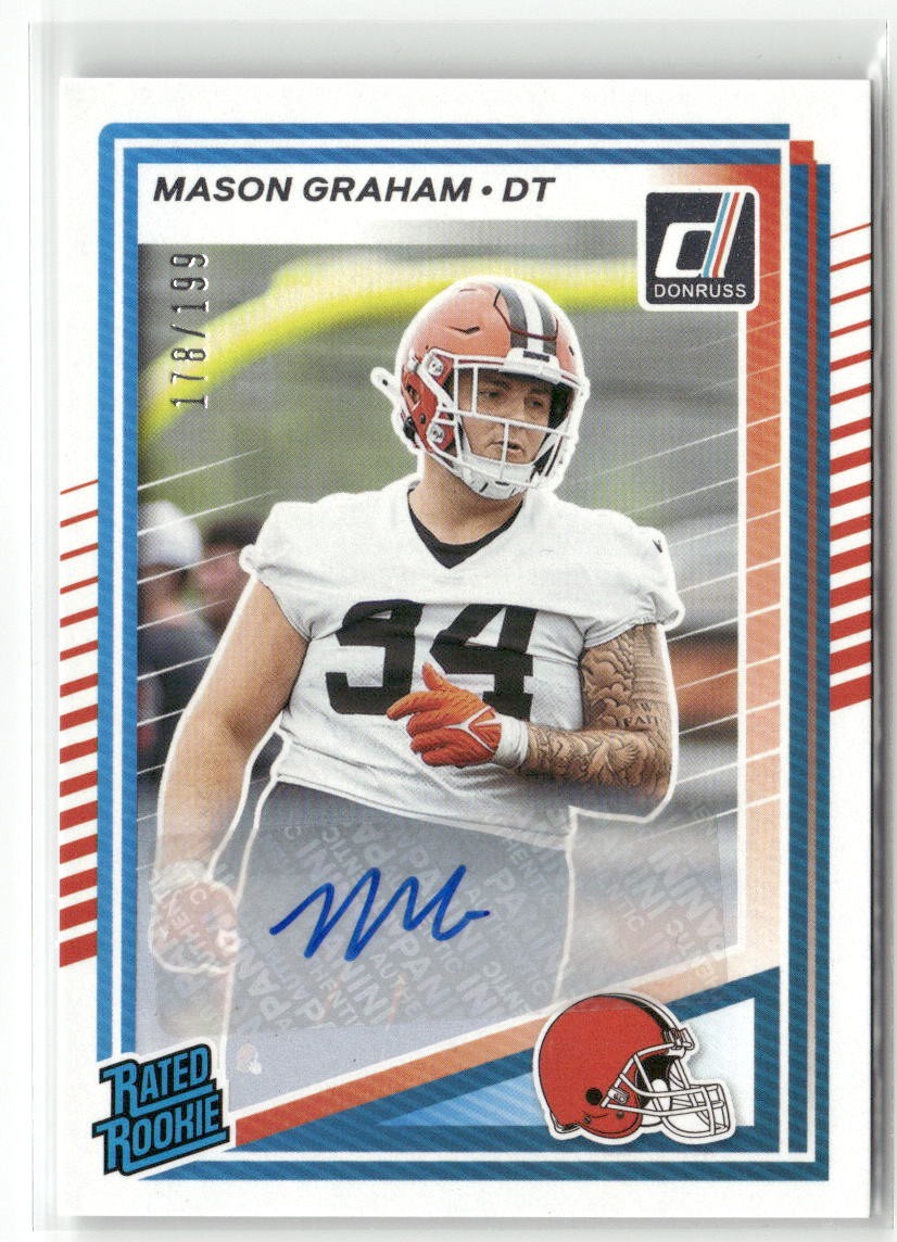 2025 Donruss #340 Mason Graham Rookie Autograph /199 Browns RC Auto