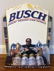 1996 Busch Beer Dale Earnhardt Great Tracks Can Series Sign Display 3-D Man Cave