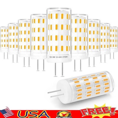 G4 LED Bulb 5W 450lm No Flicker Bi-pin JC Low Voltage 12V 24V Landscape Lighting