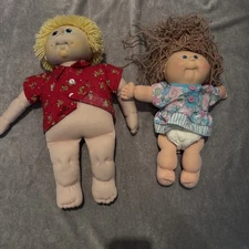 Lot Of 2 Vintage 1980s Original Doll Baby Cabbage Patch Kid 🔥‼️