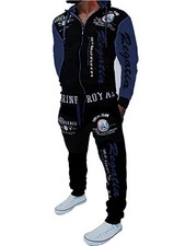 Men  s Hoodie Tracksuit Set 2 Pieces Casual Athletic Warm Sweatsuits Zip up Ou...