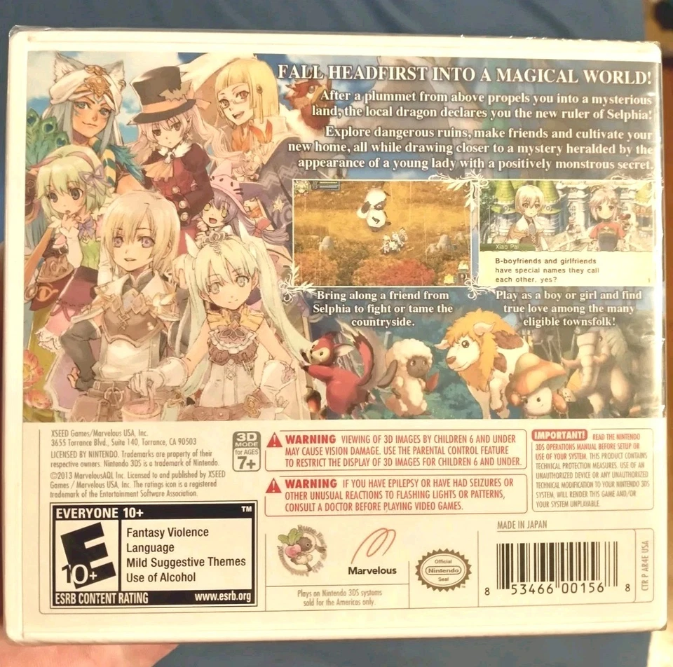 НОВЫЙ! Rune Factory 4 (Nintendo 3DS) в заводской упаковке, совершенно новый - Изображение 2 из 4