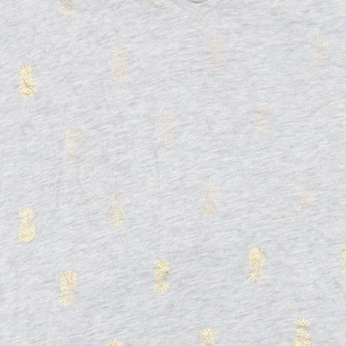 Gap Women’s Grey Glitter Pineapple Easy Tee T-Shirt XL - Picture 9 of 12