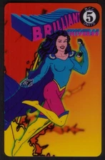 5u Brilliant Universe Debit-Card Woman (Phone Card Phair 03/94) USED Phone Card