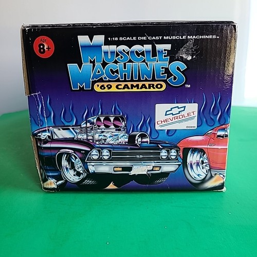 MUSCLE MACHINES 1:18 SCALE STARS & STRIPES--RED, WHITE & BLUE 1969 CAMARO - Picture 6 of 6