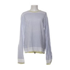 Strenesse Gabriele Strehle, Strickpullover, Größe: M, Blau/Weiß/Gelb #vFN