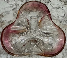 Vintage Pink Ashtray Small Murano Glass