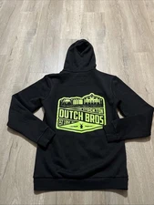 Dutch Bros Coffee full zip hoodie size XS black