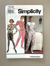 1990's Simplicity Misses' Pants,Skirt,Top Pattern 7578 Size 18-22 UNCUT