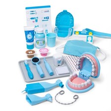 Melissa  Doug Super Smile Dentist Kit With Pretend Play Set of Teeth And Dental