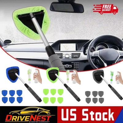 Window Windshield Cleaning Tool Microfiber Car Wiper Cleaner Glass Brush