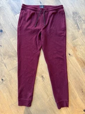 01.Algo Performance Joggers Red Maroon Activewear Sweatpants Men's Size Medium